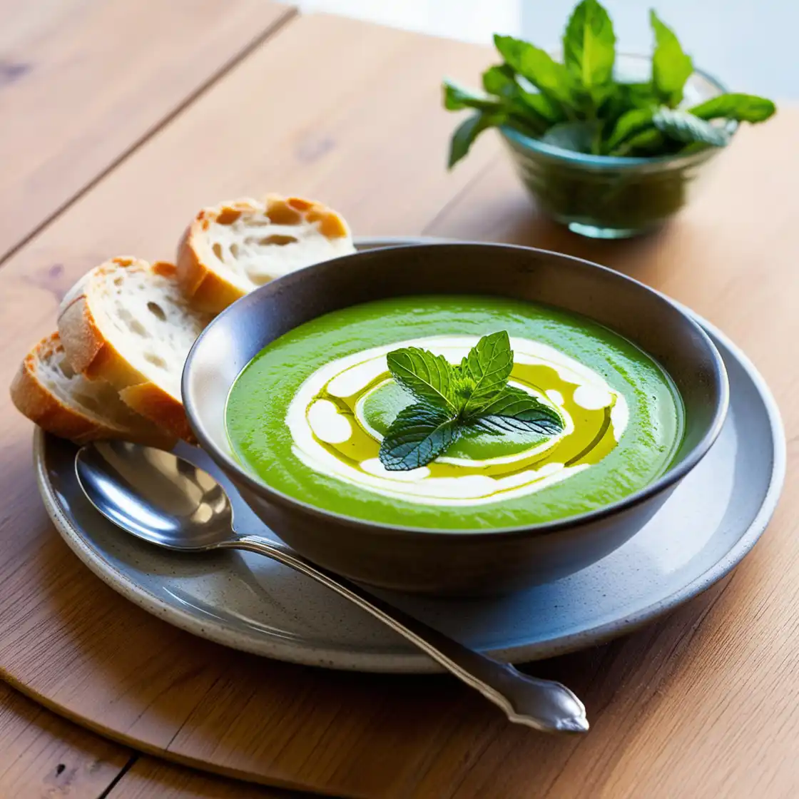 5.4.5 - Sopa de ervilhas com hortelã copiar