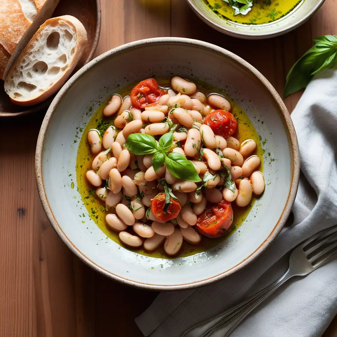 5.9.5 - Feijão-branco com tomate e manjericão copiar